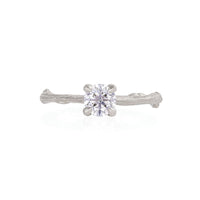 Darling 0.5ct Diamond Engagement Ring - 14k White Gold Twig Band